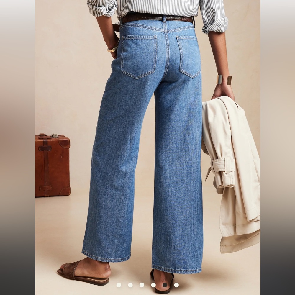 Banana Republic high rise Wide leg jeans size 26T